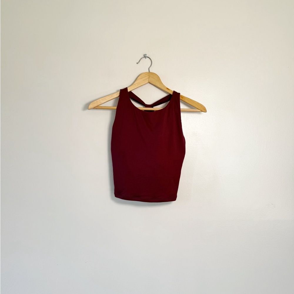 Clearance! Burgundy Unbranded Active Bra Top Size L EUC